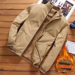 Mens Jackets Winter Puffer Cotton Fleece Bomber Jacket Men Autumn Fashion Streetwear Slim Fit Warm Coats Cold Clothing M5XL 231010