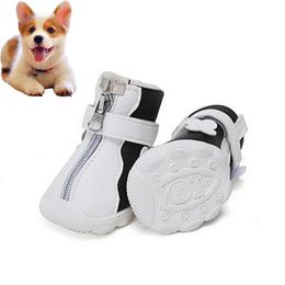 Pet Protective Shoes Waterproof Pet Dog Shoes Outdoor Running Rain Boots Protective Warm Dog Shoes BJStore 231011