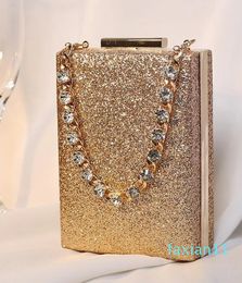Shoulder Bags Women Diamond Clutch Fashion Chain Banquet Wallets Wedding Dinner Mobile Phone