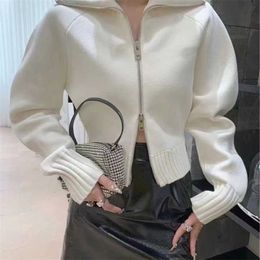 32% OFF Designer clothing Womens Sweaters Brand Letter Pattern Cardigan Sweater Coat Wool Blended Woman Knitwear Ladies Knitted Top Long Sleeve E131