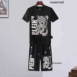 Shorts Plein T-shirts Philipps 147264 pp Tracksuits Joer Sporting BEAR Mens Casual T Tops Shirts Sets CRYSTAL Suit SKULL Tracksuit Men L0M1