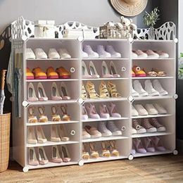 Storage Holders Racks Jomifin Shoe Rack Storage Cabinet with Doors key Holders Expandable Standing Rack Portable Shoes Organiser Storage 231010