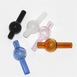 Smoking Hookah Accessory Universal Colourful glass bubbler carb cap round ball dome for glass water pipe bong Quartz thermal banger Nails