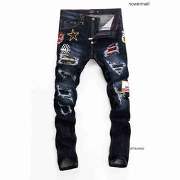 Design Ripped Plein Distressed Philipps PP pp Rock Mens Jeans Classical Jeans Fashion Mens Man Jeans Trousers BEAR Moto Casual Skinny Mens Denim Biker Pants 157 PTBI