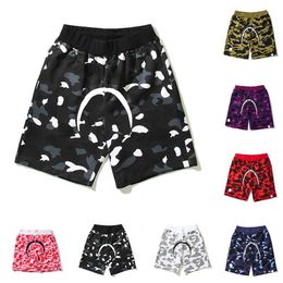 Mens Sharks Shorts Designer Womens Trend Fitness Sports Pants Short Fashion Mens Summer Gym Workout Breathable252P