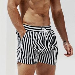 Swimming Shorts Swimsuit Beachwear Trunks Swimwear Surfing Board Striped Plus Size For Men Man Quick Dry Mens DESMIIT Beach2082