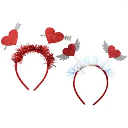 Bandanas Heart Headband Cupid Costume Wings Love The Gift Valentine's Day Party Headdress