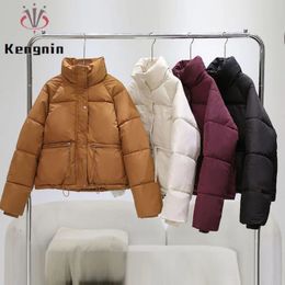 Women's Down Parkas Women's Padded Coats for Winter Clothes Loose Plus Size Lady Outerwear Korean Style Casual Female Short Jackets KE3607 231010