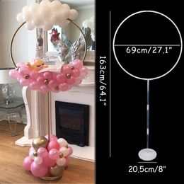 Other Event Party Supplies 163x73cm Circle Balloon Arch Stand round Balloons Holder Column kids birthday Baloon Wedding Decoration Baby Shower ballon 231011