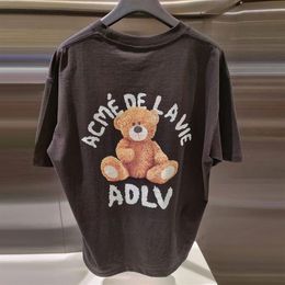 Men's and women's short-sleeved T-shirt summer acme la de vie ADLV female astronaut doughnut loose round neck tees151I