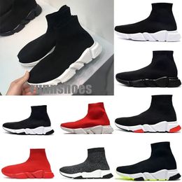 2023 Casual Shoes Designers Speeds 2.0 V2 Platform Men Women Tripler S Paris Socks Boots Black White Blue Light Sliver Ruby Graffiti Trainers Sneakers size 36-45