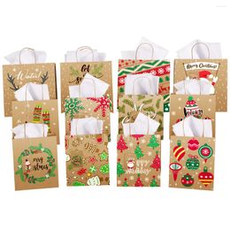 Christmas Decorations Gift Goodie Party Gifts Candy Large Favor Treatmediumwrapping Bulk Small Kids Sizespouches Holiday Paper Kraftassorted