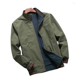 Men's Jackets Jacket For Men Spring And Autumn 2023 Double-sided Casual With Standing Collar Youth Trend Coat