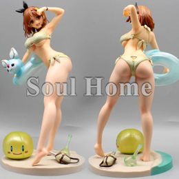 Mascot Costumes 28cm Anime Atelier Ryza 2 Reisalin Stout 1/6 White Swimsuit Ver Sexy Girl Pvc Action Figures Collection Model Doll Toys Gift