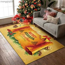 Christmas Decorations Red Christmas Decor Entrance Carpet Living Room Coffee Table Blanket Santa Snowflake Mat Bedroom Rugs Floor Mats