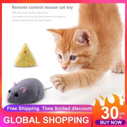 Cat Toys Funny Cat Toy Mouse Wireless Remote Control Simulation Mouse Electric Funny Cat Pet Toy with Remote Control Pet Toys Cat Toys 231011
