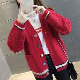 Women's Sweaters 2023 Spring Clothes Thickened Fried Dough Twist Knitting Cardigan Women's Sweater Loose Wear New Autumn and Winter Coat TopL231011