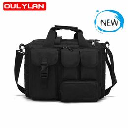 Outdoor Bags 2023 NEW Outdoor Tactical Messenger Bag Big Capacity Laptop Bags Portable Shoulder Bag Camping Hiking Bandbag 231011