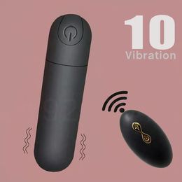 Vibrators Vibrating Panties 10 Function Wireless Remote Control Rechargeable Bullet Vibrator Strap on Underwear Vibrator for Women Sex Toy 231011