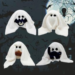 Pillow Gus The Ghost With Pumpkin Halloween Cartoon Doll Throw Soft Toy Party Decorations Gifts