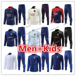 22 23 24 Mens Kids Soccer Tracksuit Jersey Kit 2023 2024 Men Jogging Tracksuit Football Jerseys Training Suit Tracksuits Jacket Set_Soccer Jacket