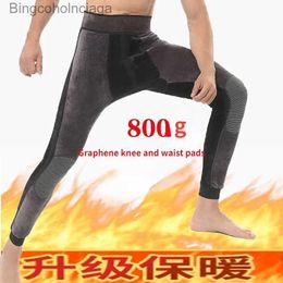 Men's Thermal Underwear Winter Men Plus Size Thermal Underwear Bot Elastic Tights Leggings Thermos Pants Warm Wool Thickened Men's Long JohnsL2310282