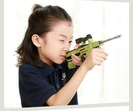 Carabinas de Aire Comprimido Model Build Brick Blocks Splatte Gun Orbeez Gun Shooter Gun Launcher Deformable Fake Guns Glocks Pistol Toy For Kids Christmas Present