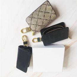 Latest Key chiain Wallet for Women Men Designer Keychain Holder Brand Coin Purse pochette Ladies Bag with box223H