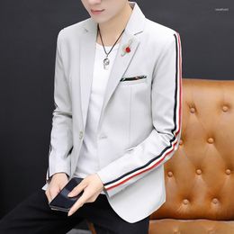 Men's Suits High Quality Korean Version Fashion Casual Job Interview Shopping Travel Party Nightclub Dress Slim Suit Jacket