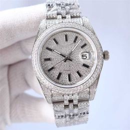 Luxury Watch Rolaxes 41mm Designer Automatic Mechanical Movement Diamond Silver Strap Stainless Steel Sapphire Waterproof Wristwatch Fashion Bracelet Gift L