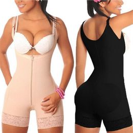 Fajas Reductoras Plus Size S-6XL Magic Full Body Shaper Bodysuit Slimming Waist Trainer Girdle Thigh Trimmer Weight Loss Corset 20267K