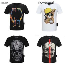 quality Plein Philipps pp mens oneck tshirts men designer BEAR high skull diamond t shirt skulls dollar brown bear brand tshirt tee tees tops pb #125 76DW