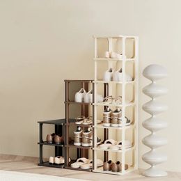 Storage Holders Racks Assembled Dustproof Shoe Cabinet Stackable Shoe Rack Multi-layer Storage Shoes Shelf Box Space Saving Cabinet Shoes Organiser 231010