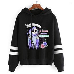 Women's Hoodies Skull And Sickle Halloween Clothes Gothic Y2k Tops Hiphop Streetwears Harajuku Tracksuit Men Vintage Sweatshirt Women