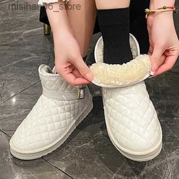 Boots 2023 Snow Boots Winter Warm Plush Boots Women Waterproof Slip-on Women Shoes Flat Winter Shoes Ankle platform Boots for Shoes Q231012