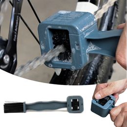 Bike Groupsets Plastic Bicycle Chain Cleaner MTB Mountain Machine Washer Brush Scrubber Biking PortableDustproof Cycling Parts 231010