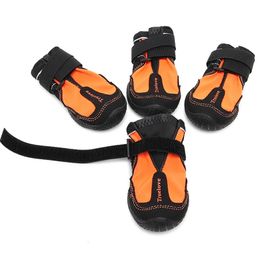 Pet Protective Shoes Winhyepet Dog Shoes Warm Boots Waterproof Anti-slip Protecting Feet Pet Wear Rubber Sole Snow Shoe for Walking Travelling 231011