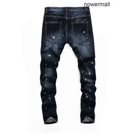 Denim Plein Philipps pp 157493200z BEAR Classic Fashion PP Skinny Man Jeans Rock Moto Jeans Mens Casual Design Biker Ripped Jeans Distressed E0NA