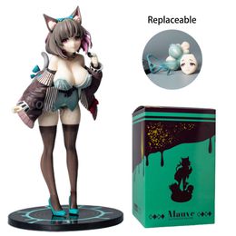 Mascot Costumes Mascot Costumes 24cm Native Rocket Boy Mauve Anime Girl Figure Mauve Cat Girl Sexy Action Figure Japanese Figurine Collectible Model Doll Toys