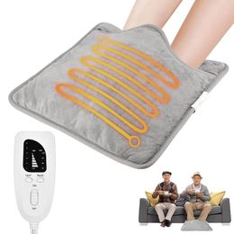 Blankets Electric Heated Foot Warmer Heating Pad For The AutoWarmer With 6 Verwarmingsmat 4 Timer Levels Setting Feet Back Blanket