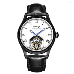 Wristwatches AESOP Flying Manual Tourbillon Mechanical Skeleton Watch For Men Wrist Watches Sapphire Waterproof Business