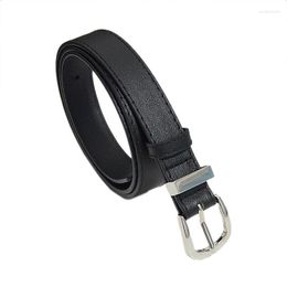 Belts Summer Trendy Women's Simple Casual Belt Metal Buckle Decoration Imitation Leather