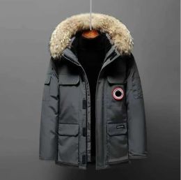 Parka da uomo in piumino d'oca canadese cappotto invernale giacche spesse e calde giacca da lavoro giacca da esterno ispessita moda per mantenere le coppie in vita alta