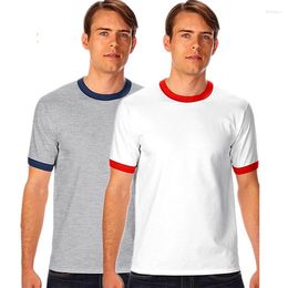 Men's T Shirts Cotton Summer T-shirt Short Sleeve Solid Colour High Quality Raglan Simple Casual Men Tees