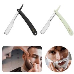 Razors Blades 2 Colors Professional Manual Shaver Straight Edge Stainless Steel Sharp Barber Razor Shaving Beard Cutter with Blade Shaving 231011