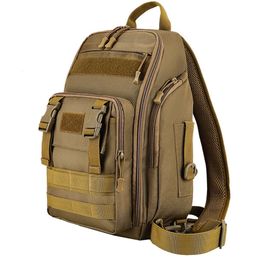 Outdoor Bags SUUTOOP Men Military Tactical Fishing Shoulder Bag Camping Hiking Sports Trekking Climbing Crossbody Outdoor Chest Bag For Male 231011