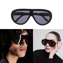 Designer Sunglasses Men Tom Chunky plate frame roundness FT0836 oversized glasses Ford Sunglasses for women Uv protection black Sport styles original box