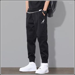 Men's Pants 2023 Men Cargo Waist Elastic Outdoor Sports Trousers Slim Fit Casual Solid Colour Jogging Sweatpants Clothing 5Xl