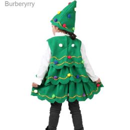 Theme Costume Kids Baby Girl Christmas Tree cosplay Halloween Come Leeveless Dress Cartoon Children Party Cosplay Come for KidsL2310