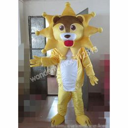 2024 yellow lion Mascot Costumes Carnival Hallowen Gifts Unisex Adults Fancy Games Outfit Holiday Outdoor Advertising Outfit Suit